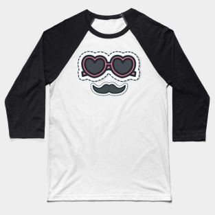 Funny Glasses Baseball T-Shirt